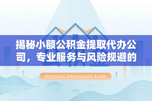 通榆揭秘小额公积金提取代办公司，专业服务与风险规避的平衡艺术