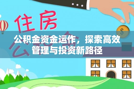 通榆公积金资金运作，探索高效管理与投资新路径