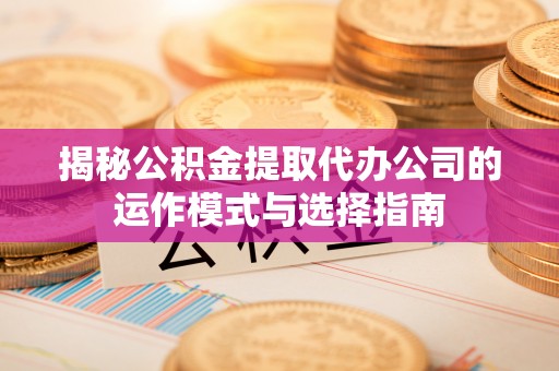 通榆揭秘公积金提取代办公司的运作模式与选择指南