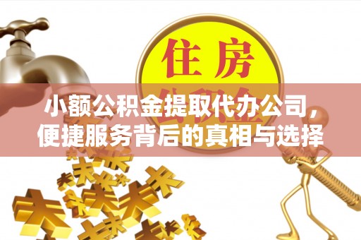 通榆小额公积金提取代办公司，便捷服务背后的真相与选择